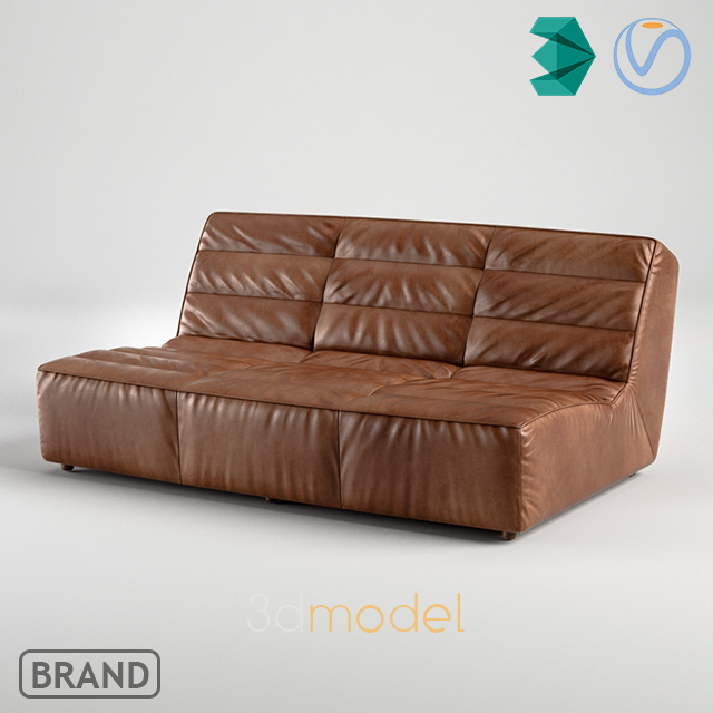 Диванный модуль Shabby Sectional 3 Seater